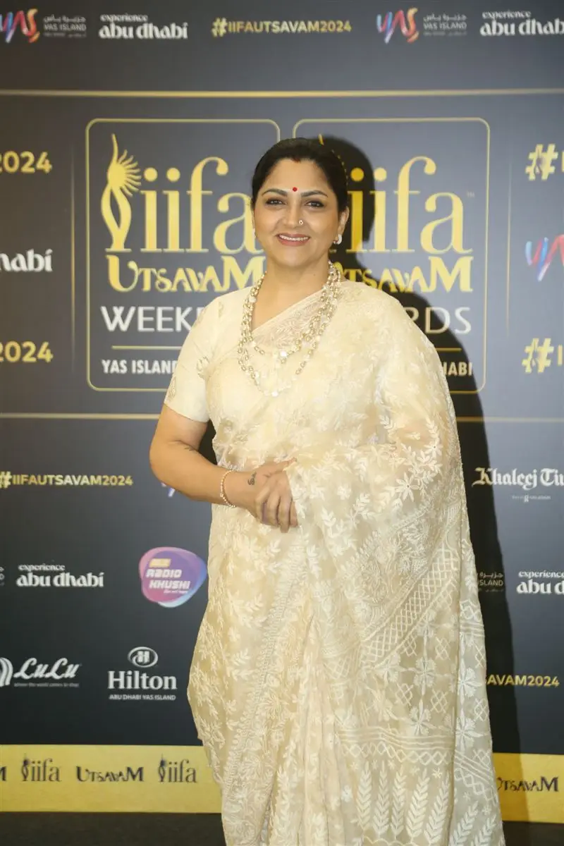 KHUSHBU SUNDAR AT IIFA UTSAVAM AWARDS 2024 IN HYDERABAD